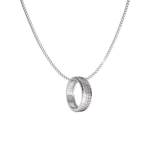 Srebrny naszyjnik opona 925 : Długość (cm) - 50, Kolor pokrycia srebra - Pokrycie Jasnym Rodem