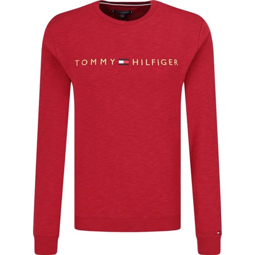 Bluza męska czerwona Tommy Hilfiger z napisami 