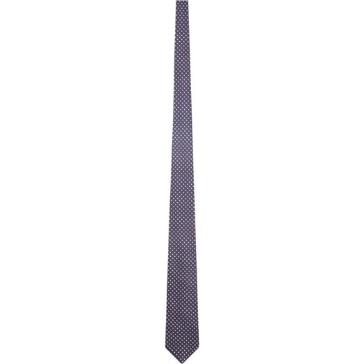 Krawat wielokolorowy Boss w abstrakcyjne wzory 