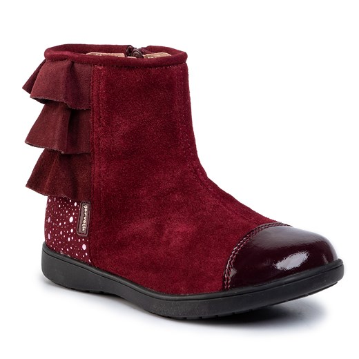 Buty zimowe dziecięce czerwone Garvalin z zamkiem 