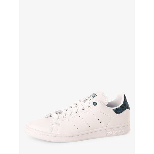 Adidas Originals buty sportowe damskie w stylu młodzieżowym białe bez wzorów na płaskiej podeszwie wiązane 