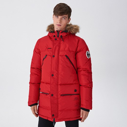 House - Parka z naturalnym puchem - Czerwony  House L 