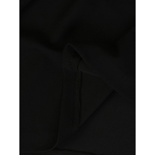 Sukienka Modbis czarna z długim rękawem elegancka w serek midi 