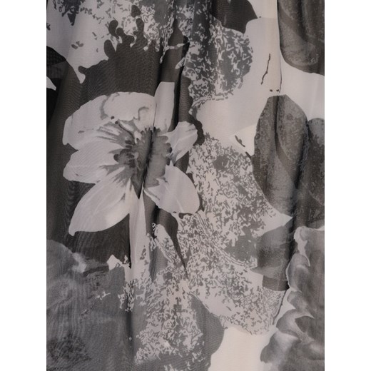 Sukienka Modbis wielokolorowa rozkloszowana z krótkimi rękawami midi 