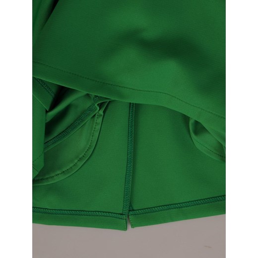 Sukienka Modbis asymetryczna mini zielona z okrągłym dekoltem na urodziny 