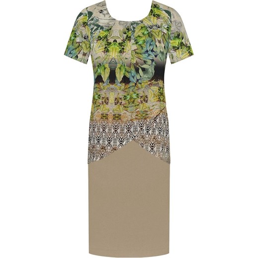 Sukienka warstwowa Lupita II, kreacja wyszczuplająca z szyfonu.
