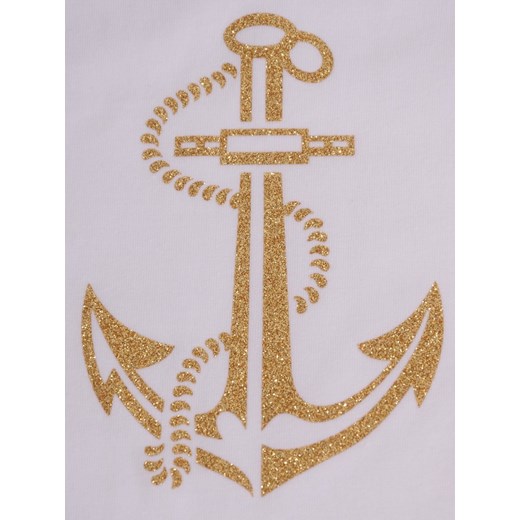 Bawełniana bluzka z marynarskim nadrukiem 16434.