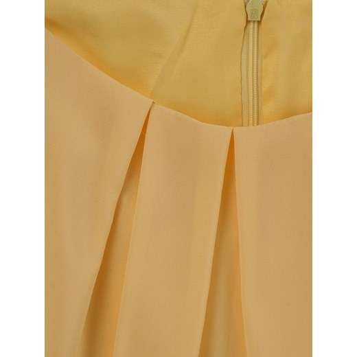Rozkloszowana sukienka Izaura IX, kreacja w kolorze żółtym.