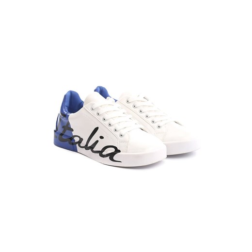 Biało-Niebieskie Sneakersy Hashtag