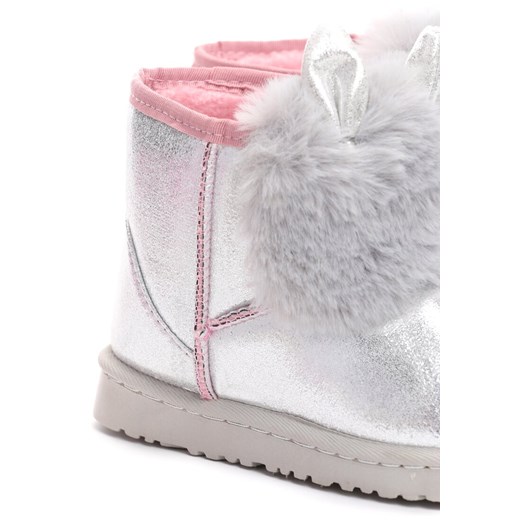 Buty zimowe dziecięce Born2be bez wzorów śniegowce bez zapięcia 