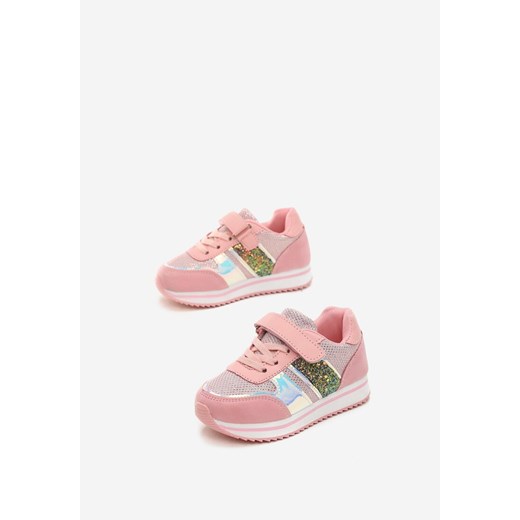 Buty sportowe dziecięce Born2be różowe gładkie