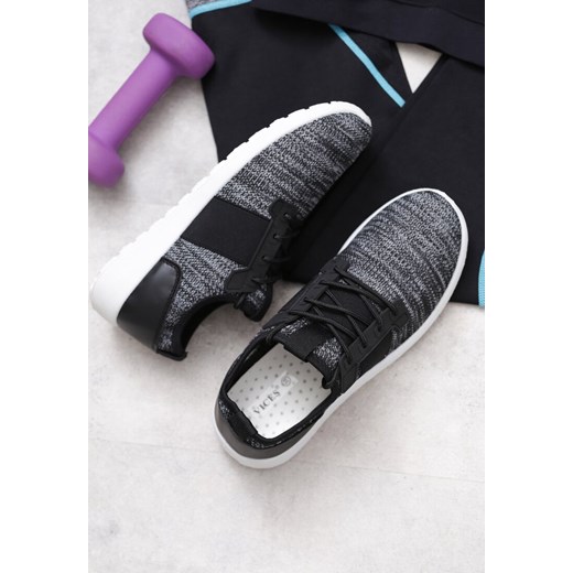 Buty sportowe damskie Born2be dla biegaczy płaskie w abstrakcyjnym wzorze sznurowane 