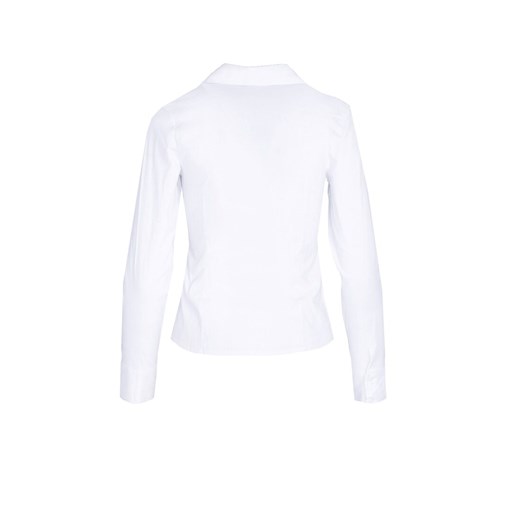 Biała koszula damska Born2be bez wzorów 
