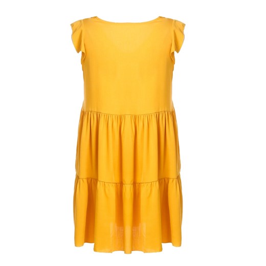Sukienka Born2be żółta plażowa mini oversize 