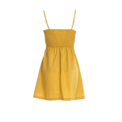 Sukienka Born2be żółta mini szmizjerka 