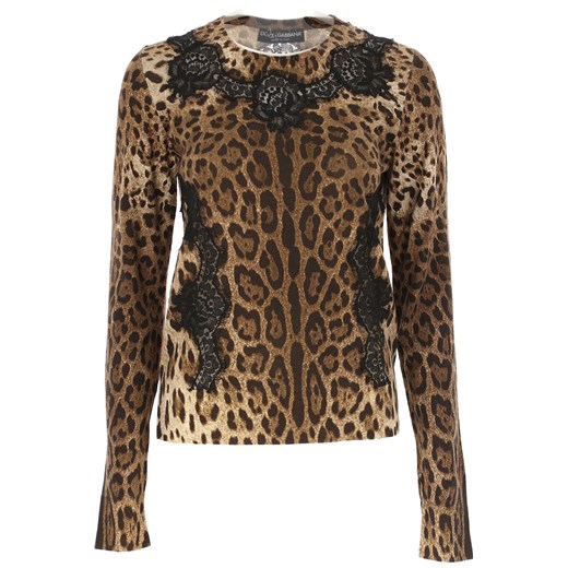 Dolce & Gabbana Sweter dla Kobiet Na Wyprzedaży, brązowy, Wełna dziewicza, 2019, 44 46