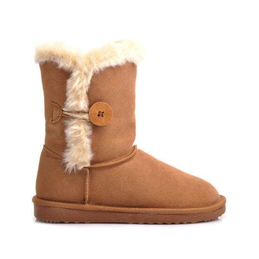 Mukluki Skórzane Eskimoski EMUSIE Krótkie merg-pl pomaranczowy Buty