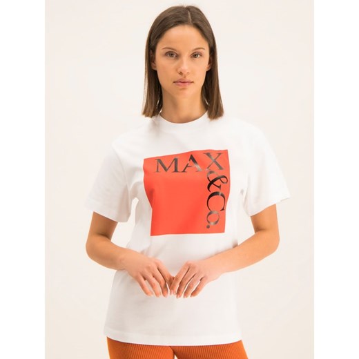 Bluzka damska Max & Co. z krótkimi rękawami 