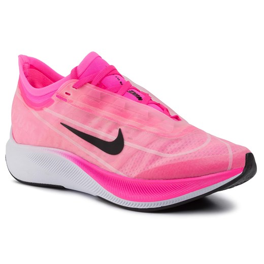 Buty sportowe damskie Nike zoom różowe sznurowane 