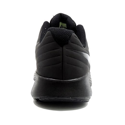 Buty sportowe dziecięce Nike bez wzorów czarne wiązane 