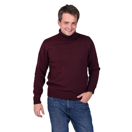 Felix golf - śliwka - M ze sklepu Swetry Lasota w kategorii Swetry męskie - zdjęcie 76865360