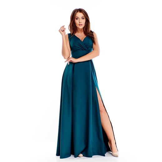Sukienka Ptakmoda.com karnawałowa na bal bez rękawów gładka