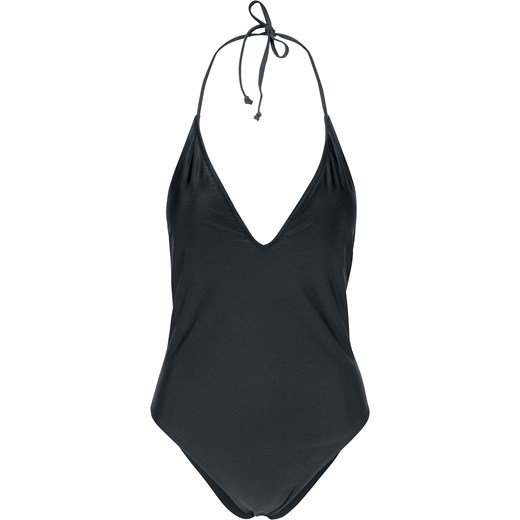 Urban Classics - Ladies Deep Neck Swimsuit - Kostium kąpielowy - czarny   XS 