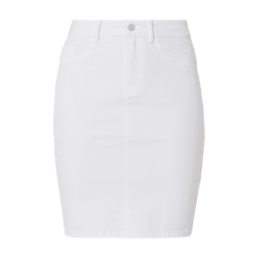 Spódnica Vero Moda midi biała bez wzorów 
