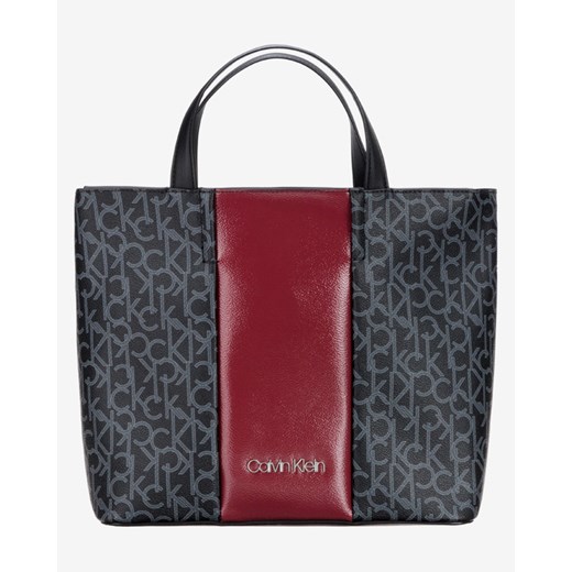 Shopper bag Calvin Klein do ręki z nadrukiem 