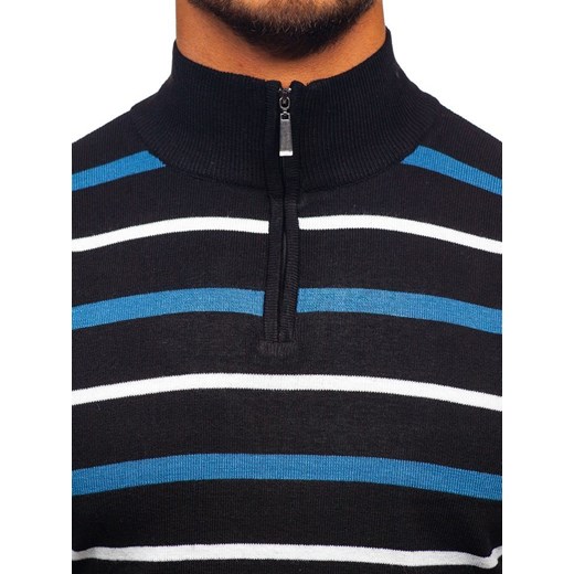 Sweter męski czarny Denley W05 Denley  L  promocyjna cena 