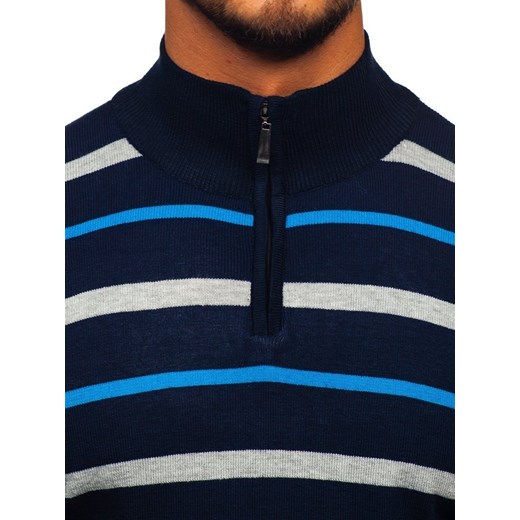 Sweter męski niebieski Denley W05  Denley 2XL promocja  