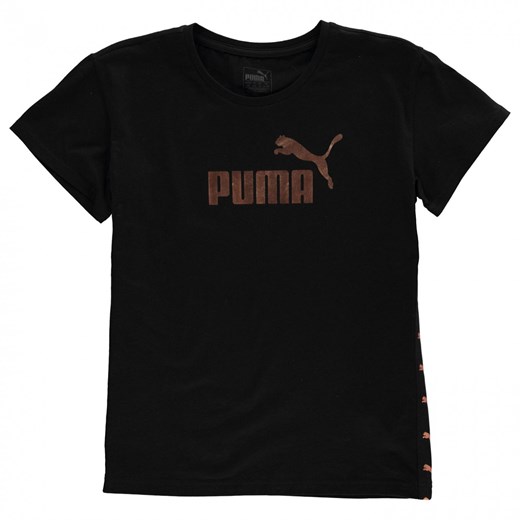 Bluzka dziewczęca Puma z krótkim rękawem 