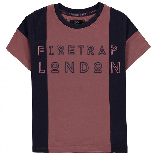 T-shirt chłopięce Firetrap z napisem z krótkim rękawem 