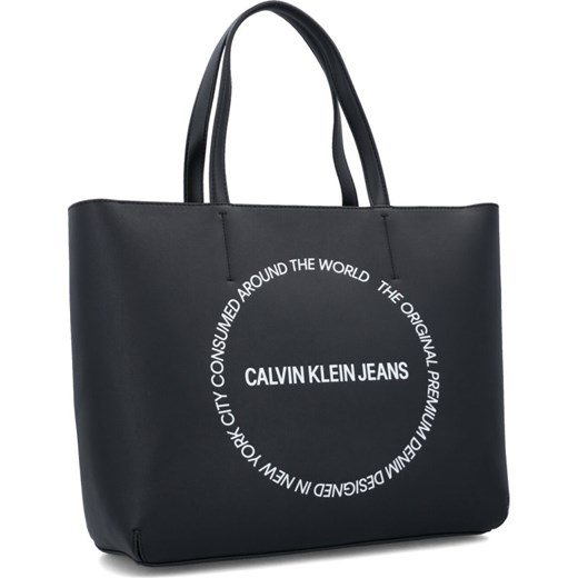 Shopper bag Calvin Klein elegancka bez dodatków 