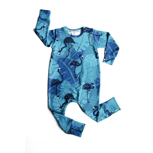 Romper dziecięcy print navy flaming   50/56 (0-3M) i love milk