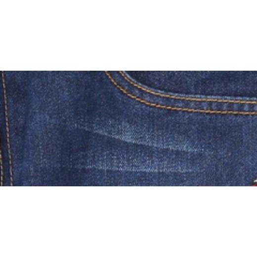 Mini spódniczka jeansowa damska, haftowana Troll S okazyjna cena Top Secret