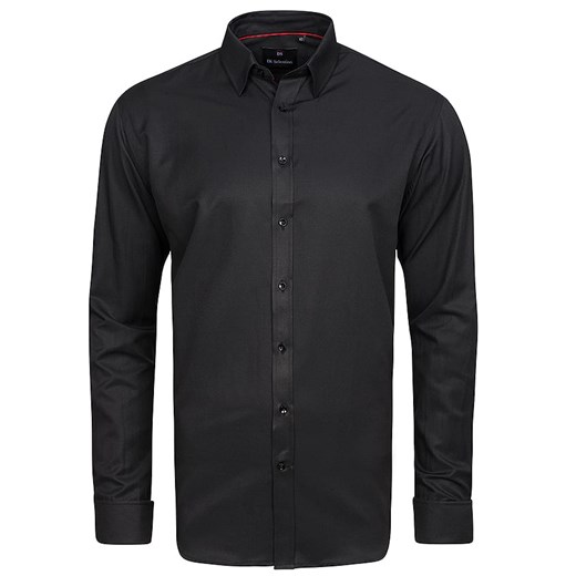 Koszula Salzburg Black lux / mankiet zapinany na spinkę / classic fit