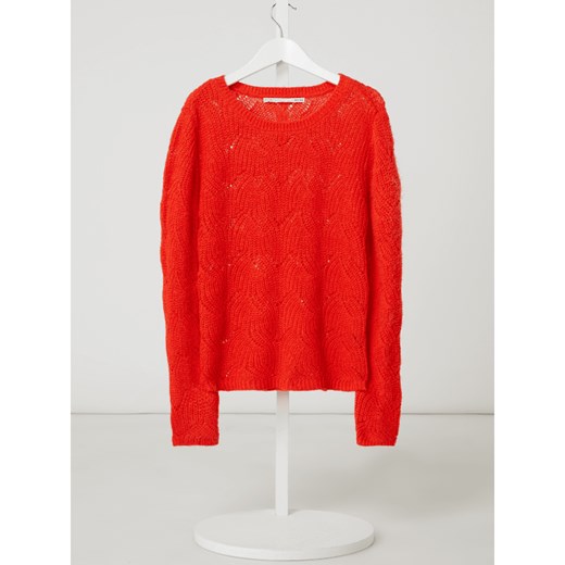 Only sweter dziewczęcy czerwony bawełniany 