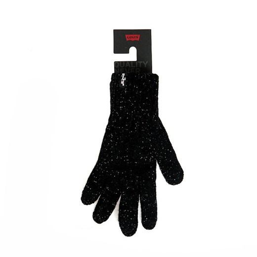 Rękawiczki damskie Levi's Lurex NT Gloves black Levis Red Tab M okazja bludshop.com