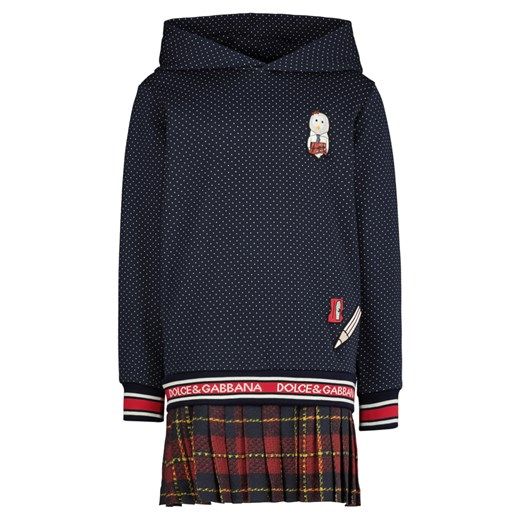 Sukienka dziewczęca Dolce & Gabbana z bawełny 