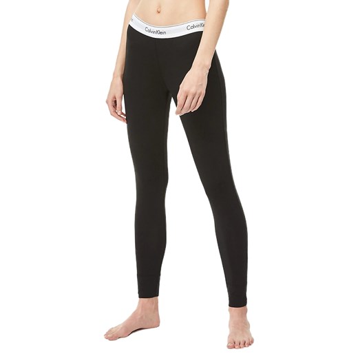 Calvin Klein czarne spodnie Legging Pant z białą gumą - XS Calvin Klein S Differenta.pl
