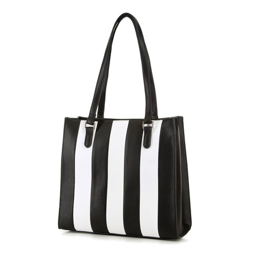 Shopper bag Wittchen matowa w stylu glamour na ramię ze skóry ekologicznej 