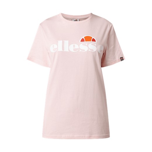 T-shirt z bawełny z detalami z logo Ellesse M Peek&Cloppenburg 