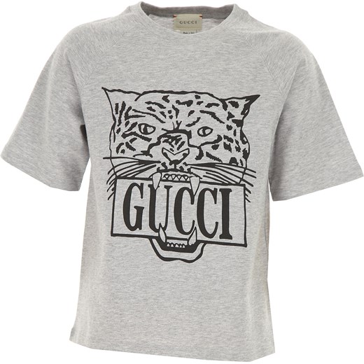 Gucci Koszulka Dziecięca dla Chłopców Na Wyprzedaży, szary, Bawełna, 2019, 4Y 6Y