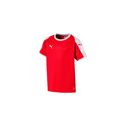T-shirt chłopięce czerwony Puma z krótkim rękawem 