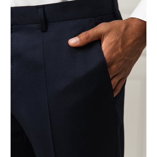 Boss Wełniane spodnie Genius | Slim Fit Boss  56 Gomez Fashion Store