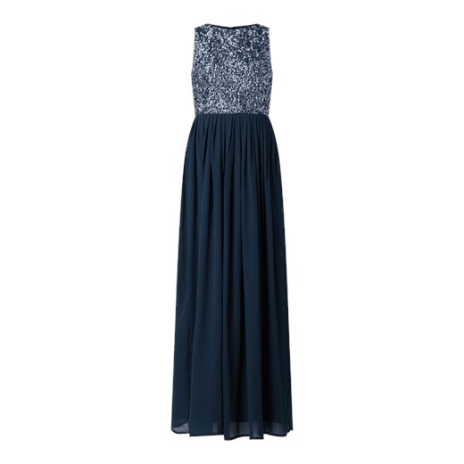 Sukienka wieczorowa z szyfonu z cekinowymi aplikacjami Lace & Beads  M Peek&Cloppenburg 