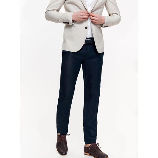 Spodnie męskie lniane