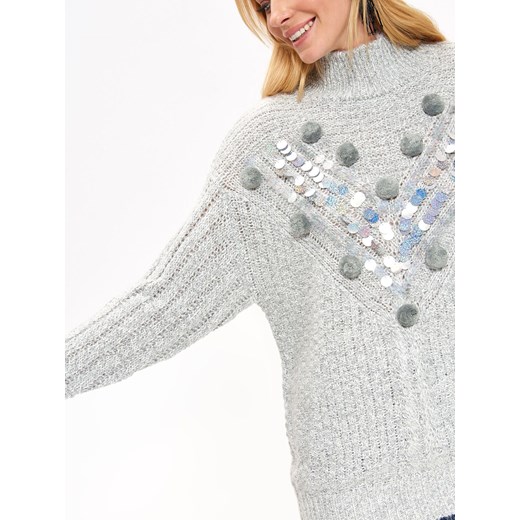Top Secret sweter damski z dzianiny z golfem