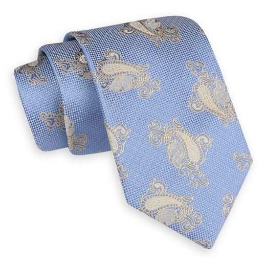 Krawat niebieski Angelo Di Monti 